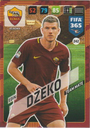 Soccer 2018 Panini FIFA 365 Adrenalyn XL - No 242 - Edin Dzeko