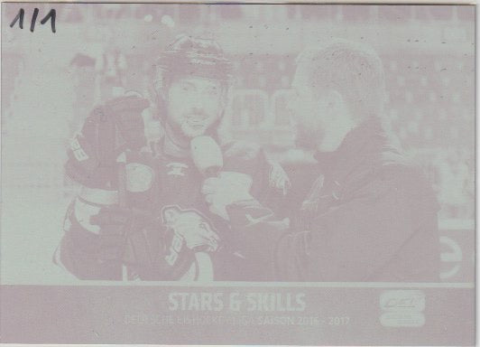 DEL 2016-17 CityPress Pressplate - No 256 - Stars &amp; Skills