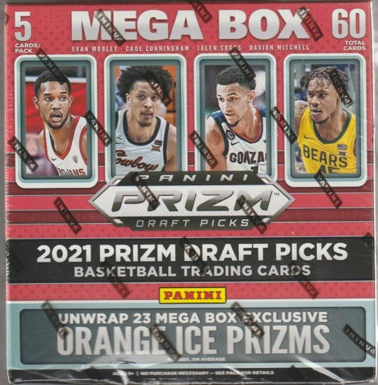 NBA 2021-22 Panini Prizm Draft Picks Collegiate Basketball Mega Box