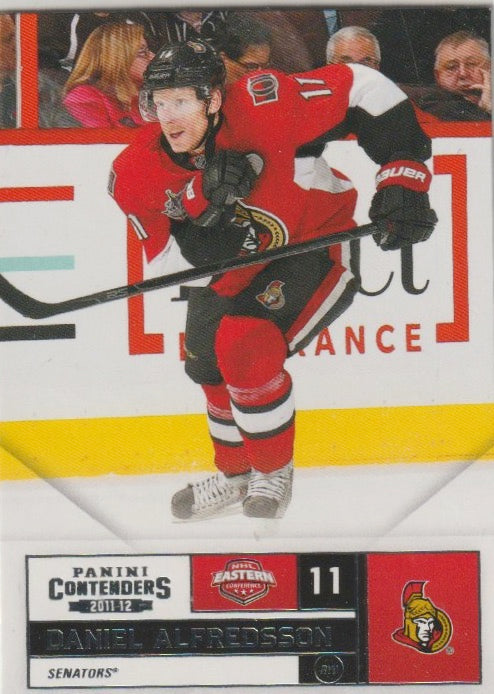 NHL 2011-12 Panini Contenders - No 11 - Daniel Alfredsson