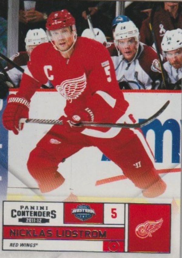 NHL 2011-12 Panini Contenders - No 5 - Nicklas Lidstrom