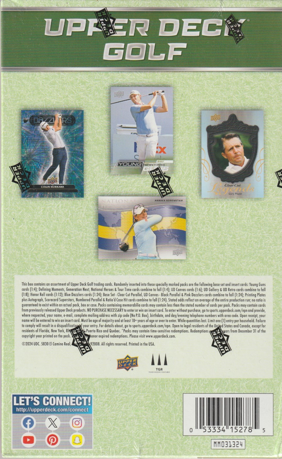 Golf 2024 Upper Deck Hobby - Box