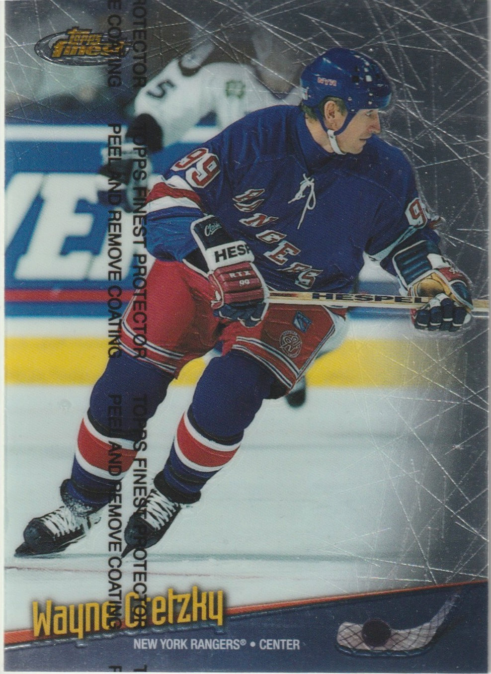 NHL 1998-99 Finest Oversize - No 4 of 7 - Wayne Gretzky