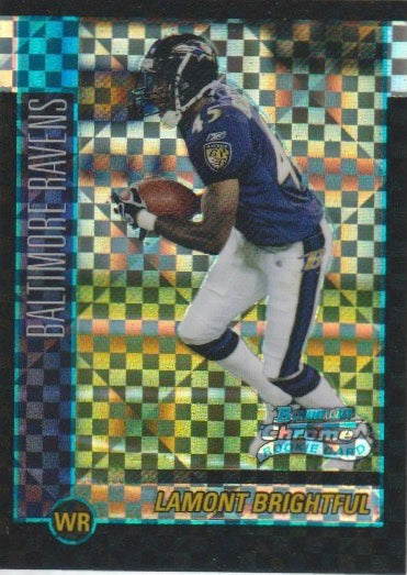 NFL 2002 Bowman Chrome Xfracotrs - No 150 - Lamont Brightful