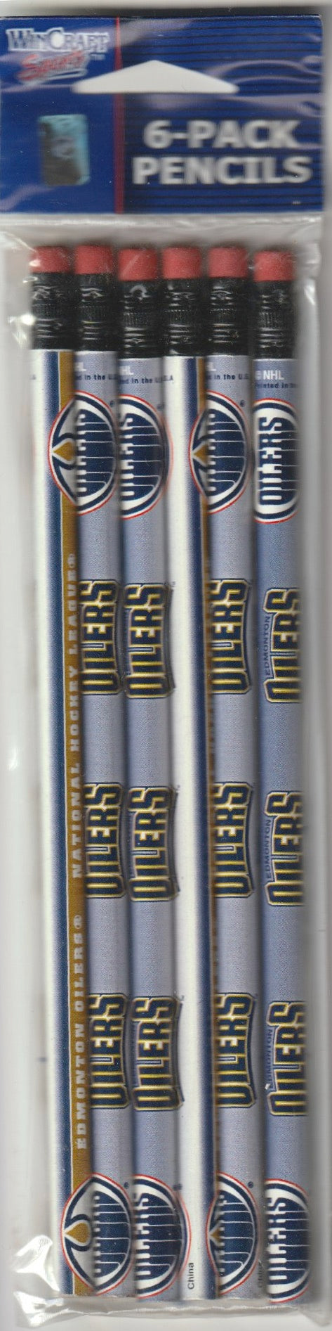 NHL Bleistift Set von 6 Stück - Edmonton Oilers
