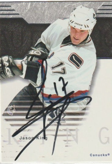 NHL 2003-04 SP Authentic - No 85 - Jason King - Autograph