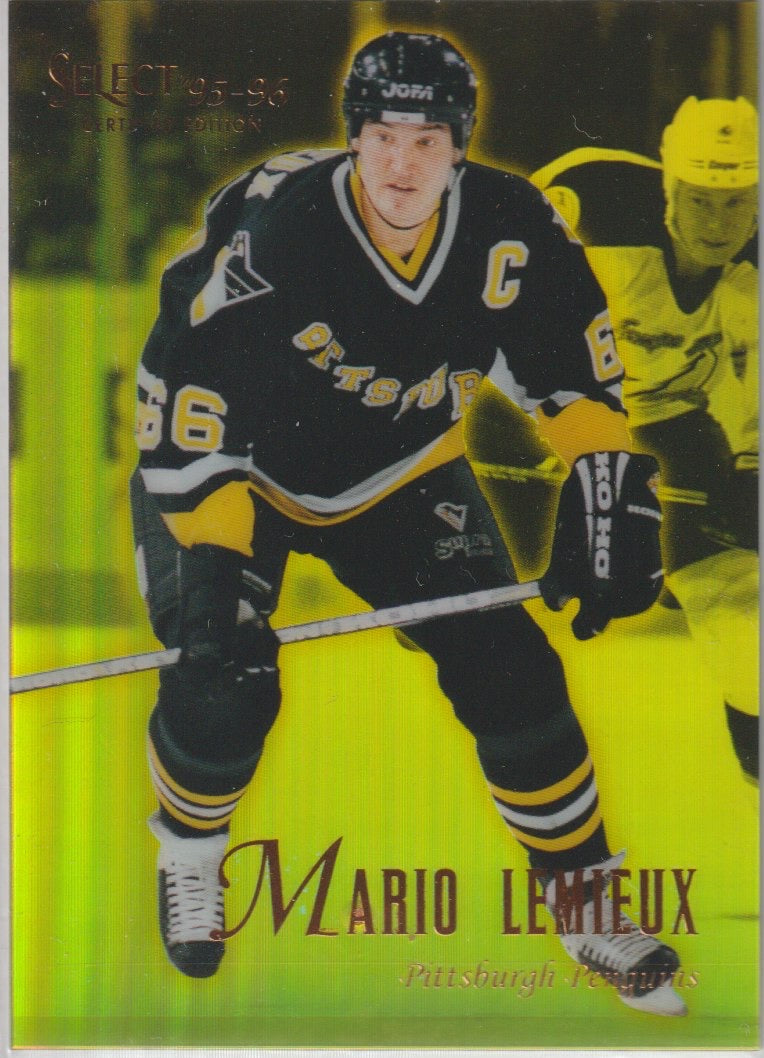 NHL 1995 / 96 Select Certified Mirror Gold - No 1 - Mario Lemieux