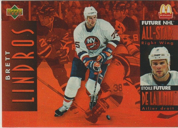 NHL 1994 / 95 McDonald's Upper Deck - No McD-34 - Brett Lindros