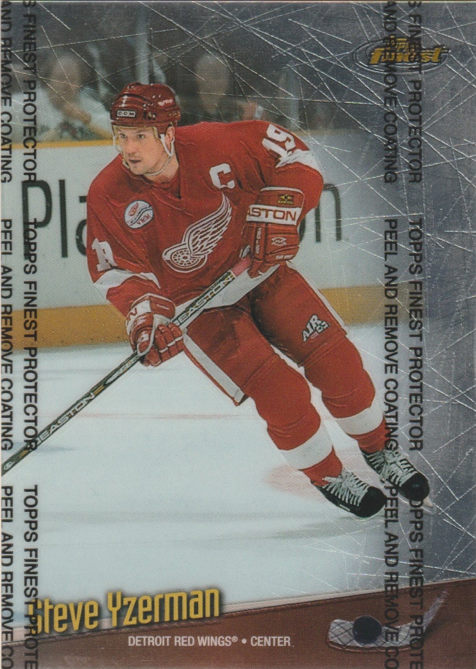 NHL 1998-99 Finest Oversize - No 5 of 7 - Steve Yzerman