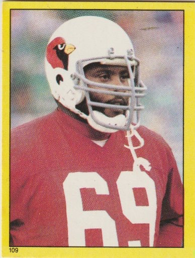 NFL 1982 Topps Stickers - No 109 - Rush Brown