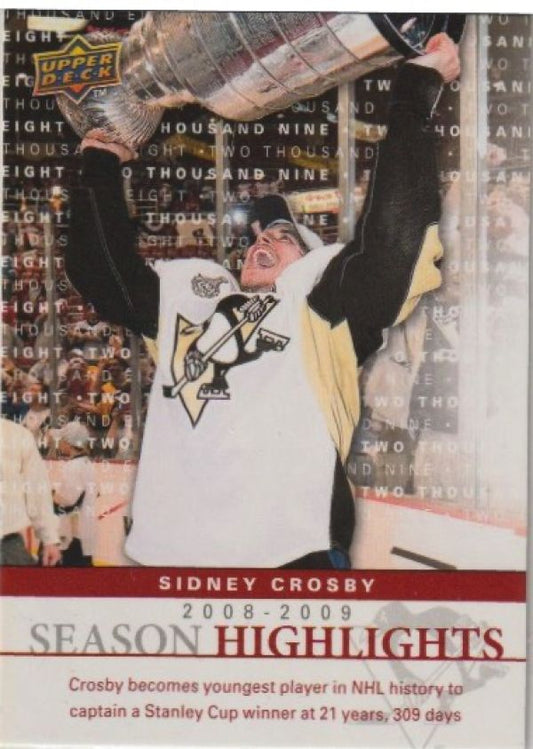 NHL 2009-10 Upper Deck Season Highlights - No SH1 - Sidney Crosby