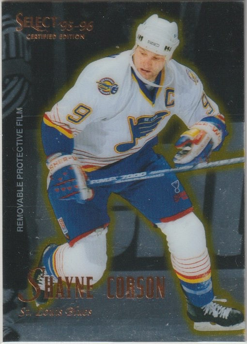 NHL 1995 / 96 Select Certified - No 101 - Shayne Corson