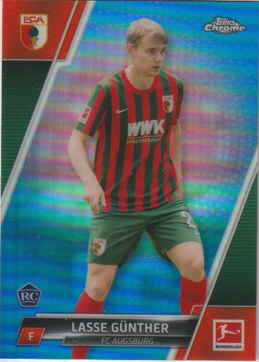Fussball 2021-22 Topps Chrome Bundesliga Blue Wave - No 5 - Lasse Günther