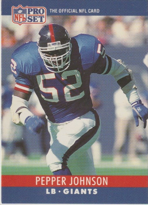 NFL 1990 ProSet - No 226 - Pepper Johnson
