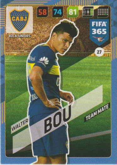 Fussball 2018 Panini FIFA 365 Adrenalyn XL - No 27 - Walter Bou