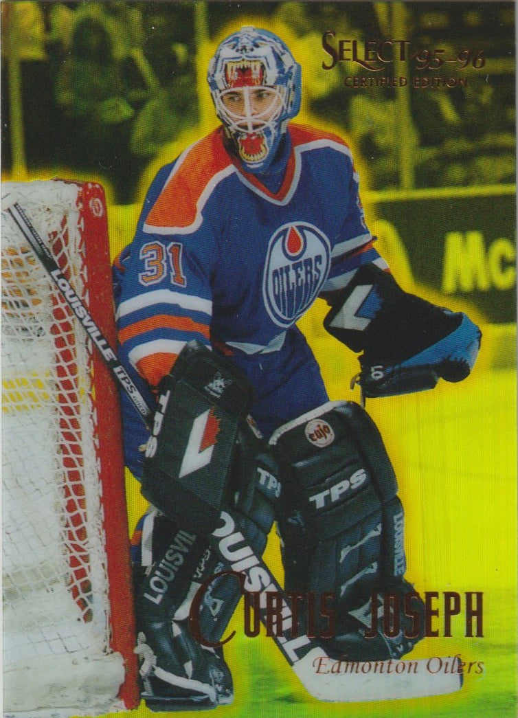 NHL 1995 / 96 Select Certified Mirror Gold - No 84 - Curtis Joseph
