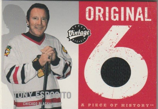NHL 2000-01 Upper Deck Vintage Original 6: A Piece of History - No O-TE - Tony Exposito