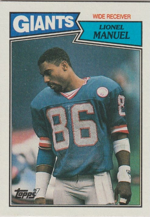 NFL 1987 Topps - No 15 - Lionel Manuel