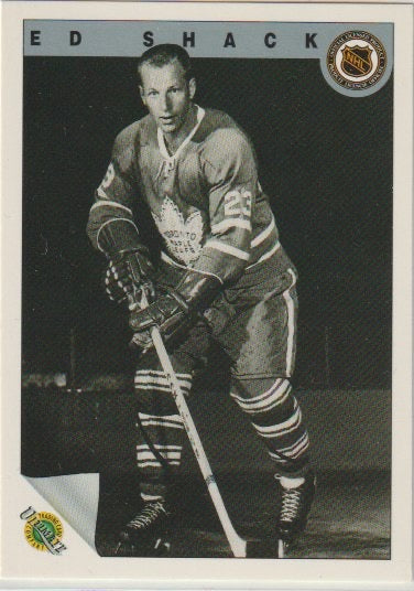 NHL 1991-92 Ultimate Original Six - No 41 - Ed Shack