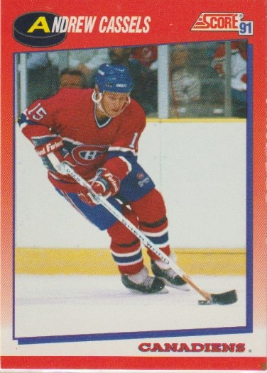 NHL 1991-92 Score Canadian bilingual - No 238 - Andrew Cassels