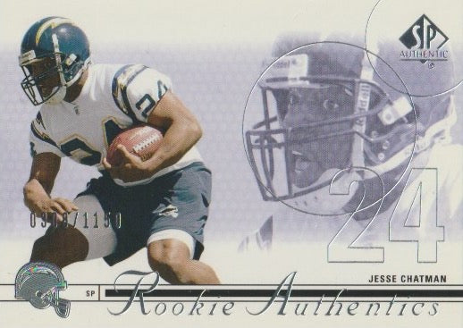 NFL 2002 SP Rookie Authentics - No 171 - Jesse Chatman