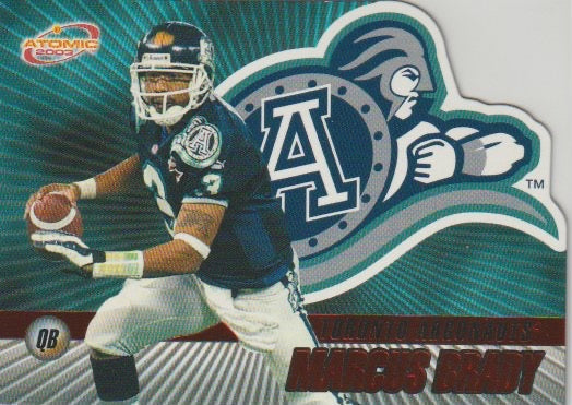 NFL 2003 Atomic CFL Red - No 80 - Marcus Brady