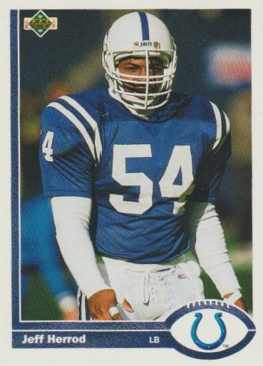 NFL 1991 Upper Deck - No 55 - Jeff Herrod