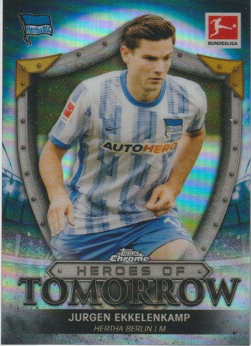 Soccer 2021-22 Topps Chrome Bundesliga Heroes of Tomorrow - No HT-JE- Jurgen Ekkelenkamp
