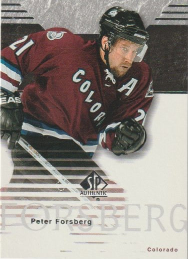 NHL 2003-04 SP Authentic - No 22 - Peter Forsberg