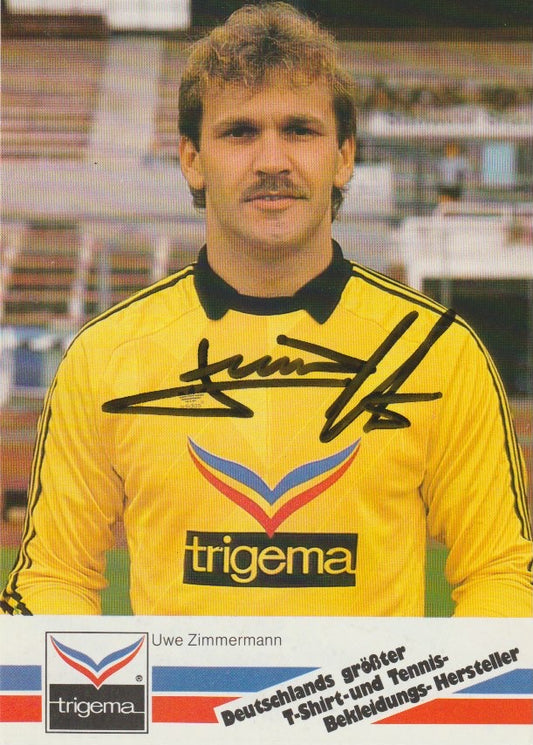 Soccer - Autograph - Uwe Zimmermann