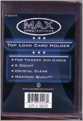 Single card holder - top loader - for patch cards