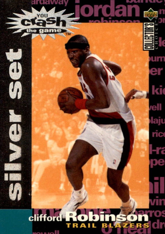 NBA 1995-96 Collector's Choice Crash the Game Scoring Silver Redemption - No C27 - Clifford Robinson