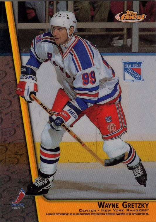 NHL 1998-99 Finest Double Sided Mystery Finest Refractors - No M8 - Wayne Gretzky / Eric Lindros